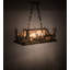 Luminaire suspendu linéaire 6 lumières pour table de billard représentant un original au coucher de soleil-16183560