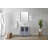 Bath Vanity Ceramic Top, Faucet Set, and Mirror