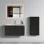 Meuble-lavabo rayé avec lavabo en céramique blanc, meuble-lavabo mural flottant pour salle de bain moderne, pré-assemblé-115688427-115688428