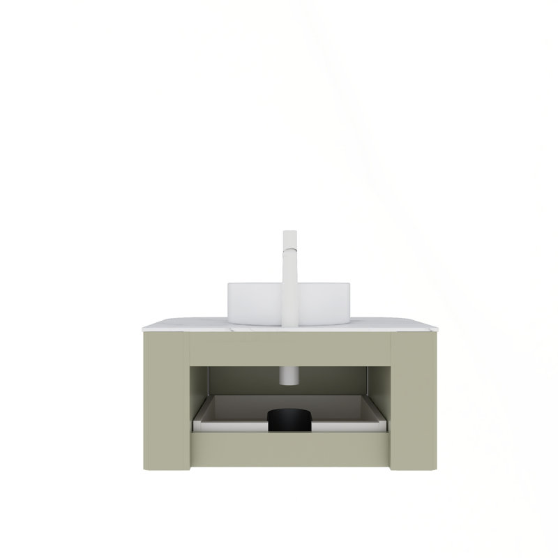 Meuble-lavabo moderne avec matériaux de qualité supérieure et rangement spacieux