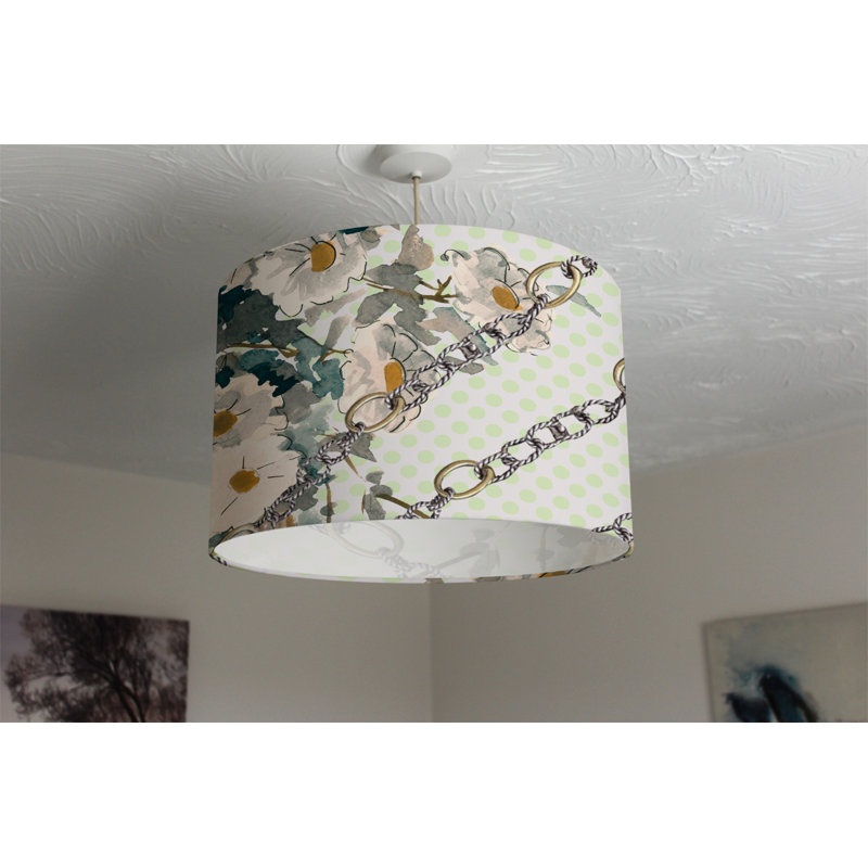 Cotton Drum Lamp Shade ( Uno ), 25cm H x 40cm W x 40cm D