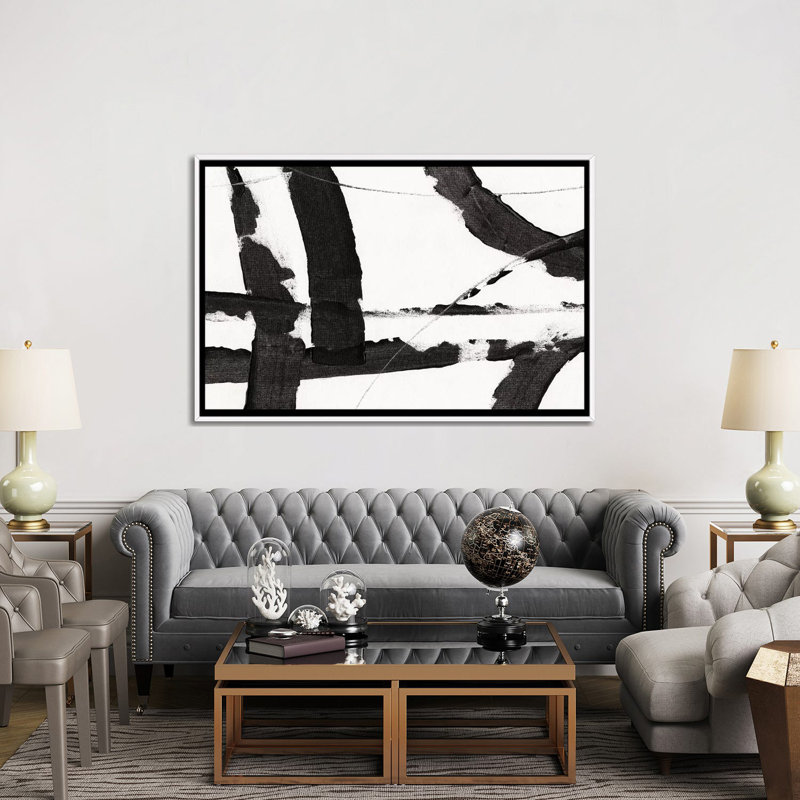 «Obsidian Harmony I» par Timothy O 'Toole, reproduction sur toile tendue sur toile, H 40 po x l 60 po, Impression encadrée