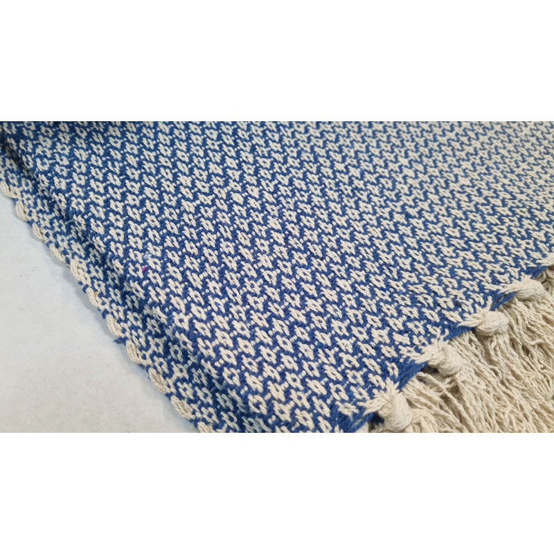 Thibodeau Throw Blanket, Dark Blue