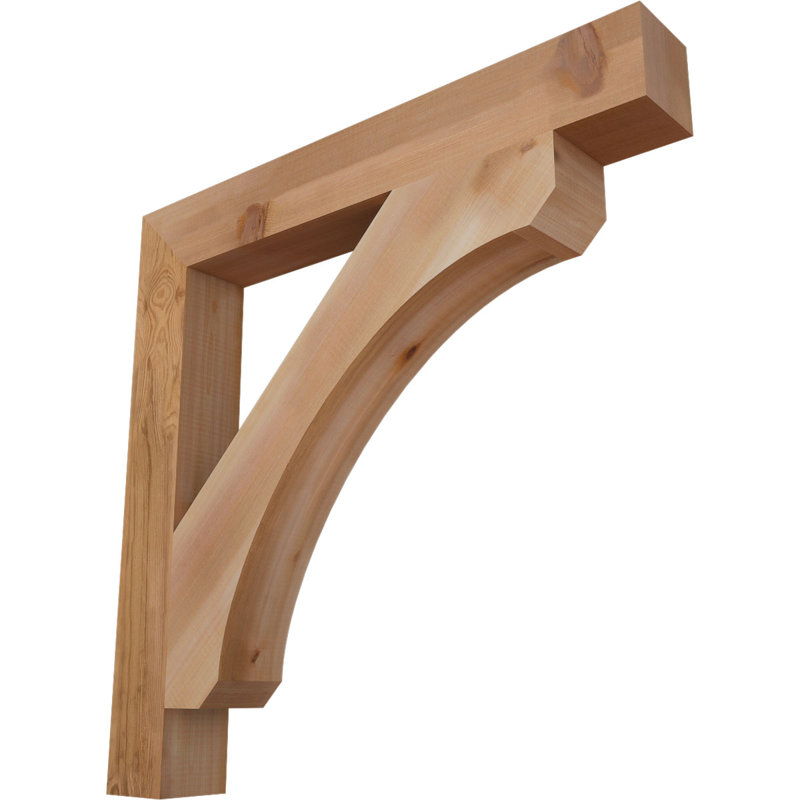 Support en bois rustique Legacy Block, Cèdre rouge, Lisse, H 30 po x l 3,5 po x P 30 po