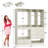 4-Drawer Freestanding Wardrobe Organizer With Hanging Rod & Storage - Walk-In Closet System For Bedroom-160023009