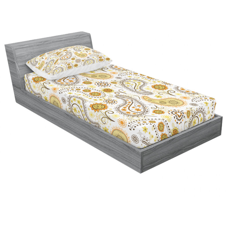Microfiber Floral Sheet Set, Elephant, Twin XL Sheet Set + Fitted Sheet