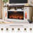 Diamandi Wood TV Stand with Fireplace-1524989818