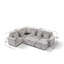 Canapé modulaire en velours côtelé de 103 pouces en U très moelleux avec rangement et lit escamotable, table basse d'angle avec porte-gobelet et port USB; convient au salon, canapé modulaire en velours côtelé confortable