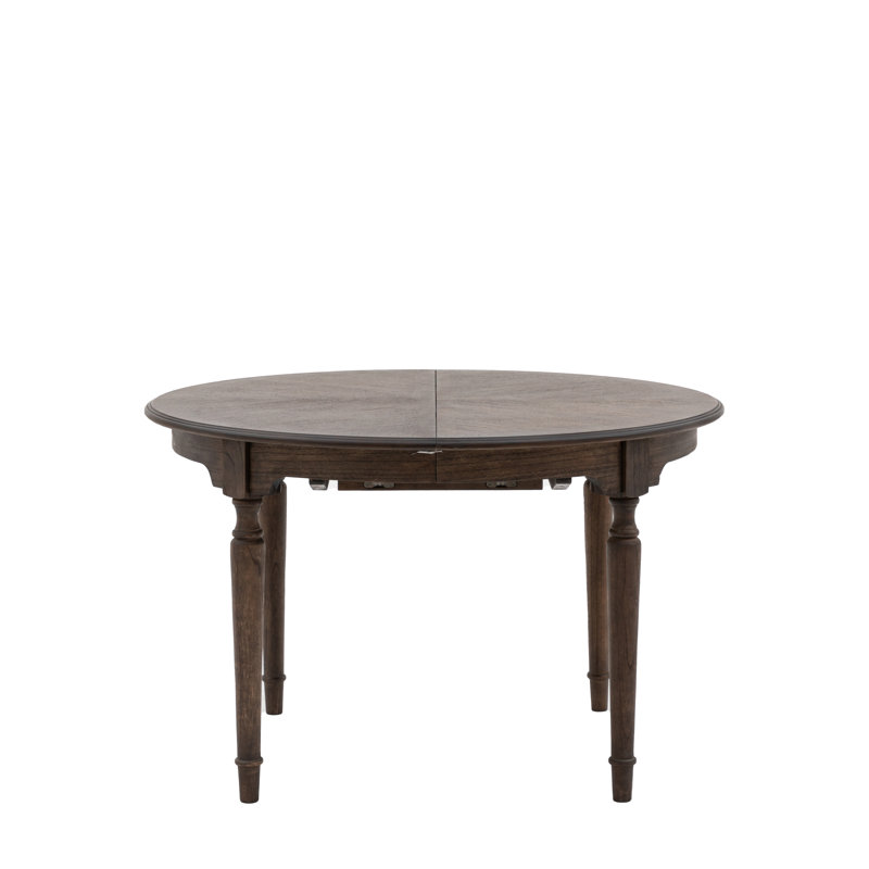Cesaire Ash Round Dining Table, Brown