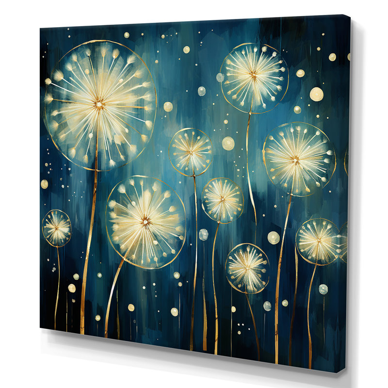 Delicat Dreamscapes Dandelion II - Pissenlit, art mural, Toile tendue, H 30 po x l 30 po x P 1,5 po