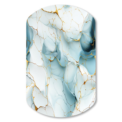 Hessle - Abstract Marble Irregular Metal Wall Art