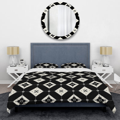 Ensemble de housse de couette Glamour - Glamour noir et blanc