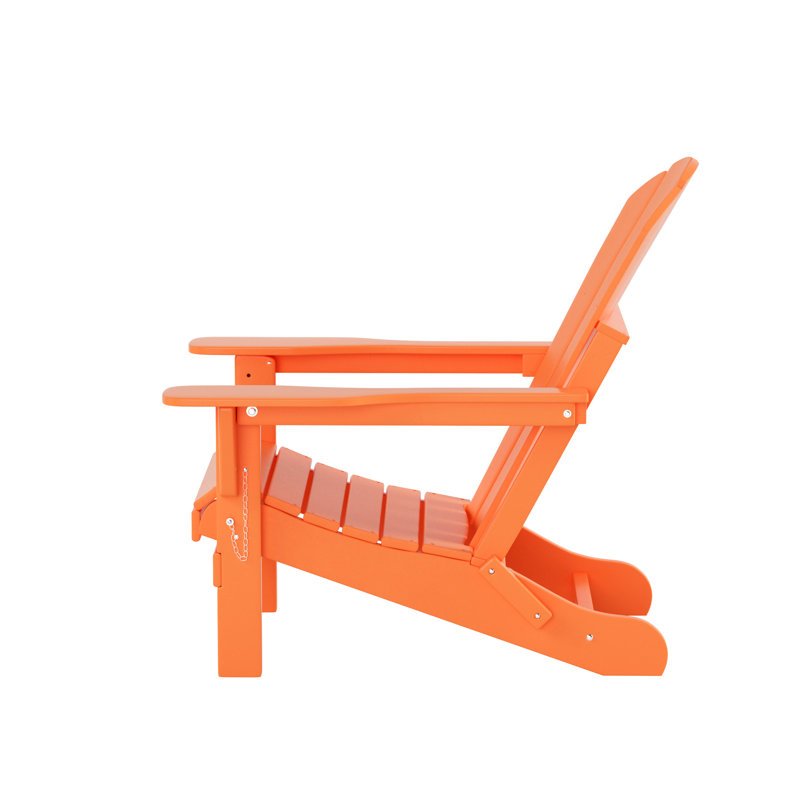 Chaise Adirondack pliante en PEHD Shawnna, Orange