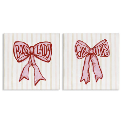 Ensemble de 2 rubans Boss Lady Girl Vibes Ribbons, design par Connie Summers
