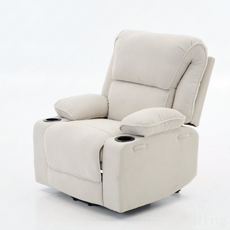 Remote-Controlled Heating Massage Lift Recliner For Seniors, Ivory