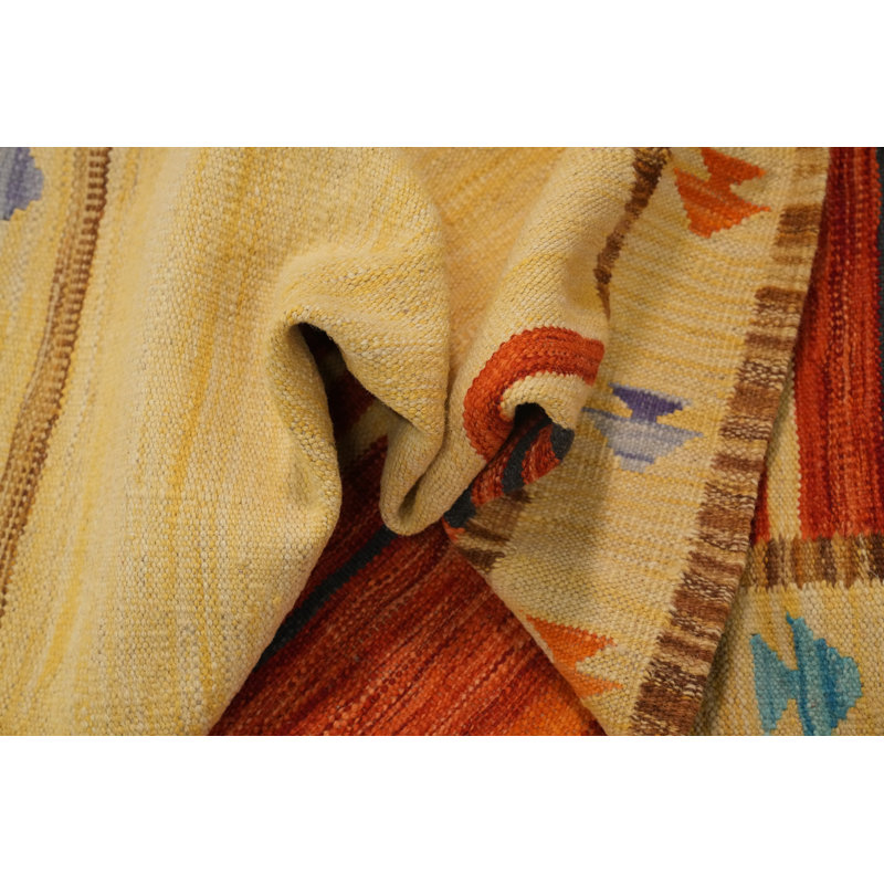 Tapis élégant fabriqué à la main kilim 5 x 8 po