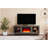 Summit 70"W Gray Finish TV Stand Console with Fireplace and Heater-1258059118