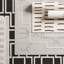 Rectangle Cobblefield Geometric Power Loom Polyester Indoor / Outdoor Area Rug in Cream/Gray-1721116923