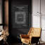 «Game Board Blueprint Vernis Chalkboard», art mural en verre acrylique-1185529077