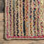 Tapis rouge tressé à la main de style bohème Lovetto-23859638