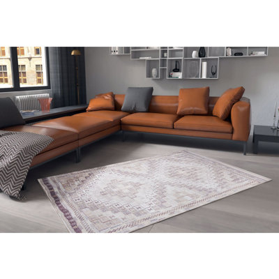 Luxurious Machine Washable Carpet, 100% Polyester, 7.5 x 10.8 Feet | Pile Height: 0.2 Inches, 1850 g/m² | Recycled Poly Cotton Underside, Easy Care, Perfect for Living Room & Bedroom, Soft & Durable Design