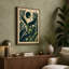 Grasshopper Under Moon Japandi - Wrapped Canvas-131761735-131761734