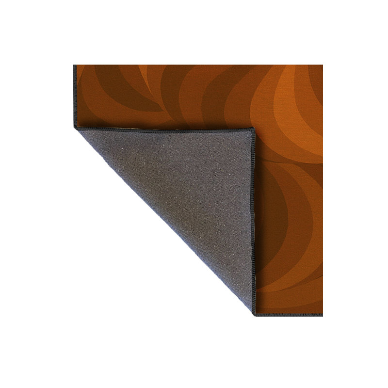 Tapis tissé orange Mosso, 3 pi 3 po x 4 pi 11 po