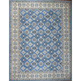 Transitional One-of-a-Kind Rectangle 9'8" X 13'7" Hand Knotted Area Rug