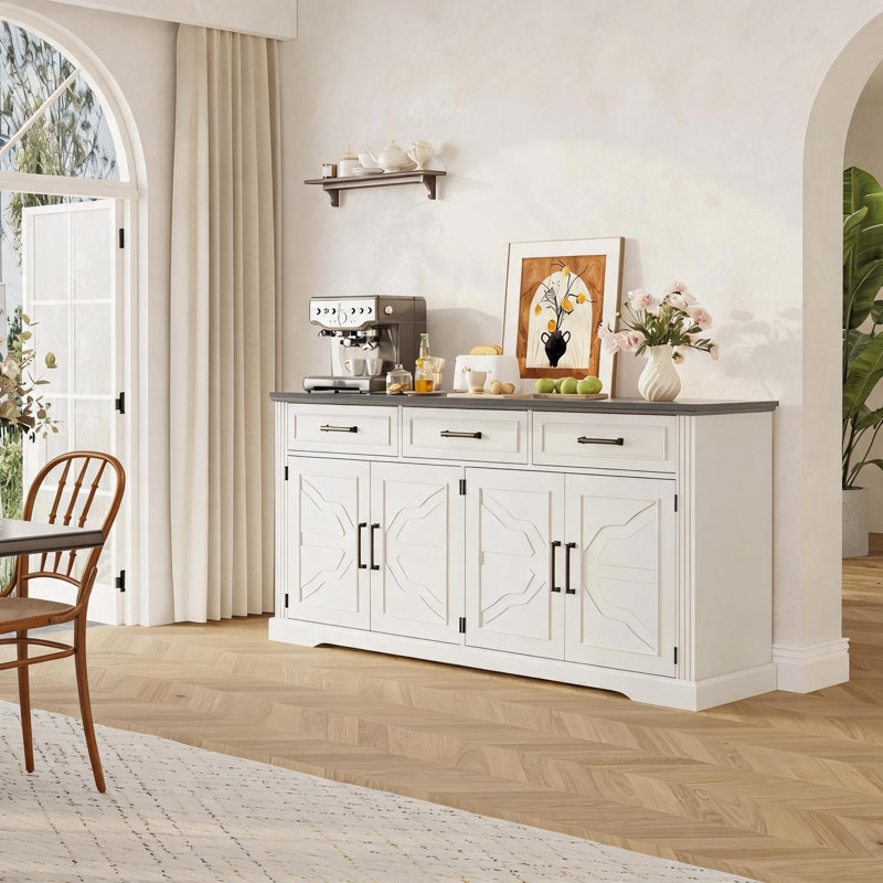Buffet 66 po Modern Farmhouse, White