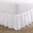 Laura Ashley White Crochet Ruffled 100% Cotton Bed Skirt-644674137