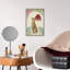 Élégant léopard tropical, rétro, rétro, chat, orchidée, palmier, fleur, art mural-129898885