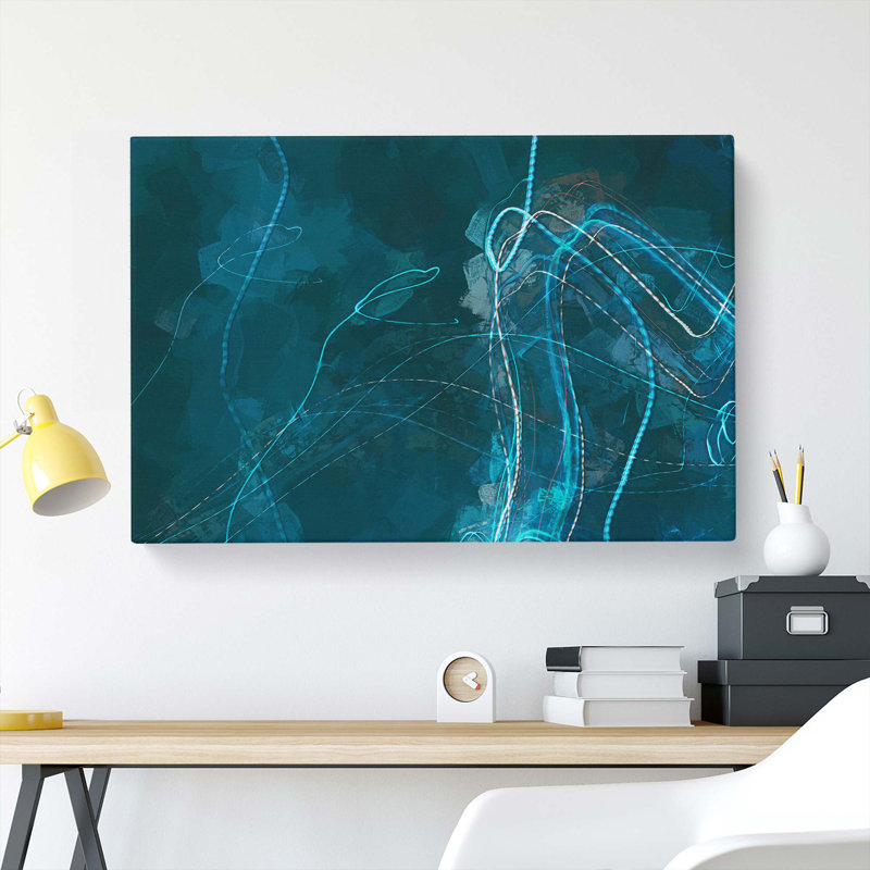 Without You In Abstract - Wrapped Canvas Painting, 60cm H x 91cm W x 3cm D