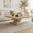 47" Modern Cross Leg Coffee Table-750843991