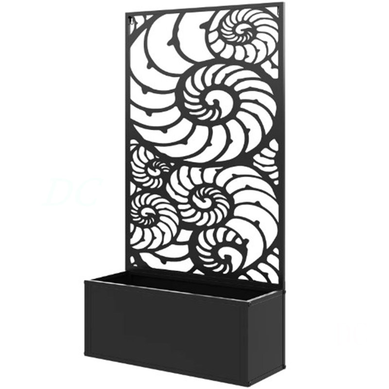 Freestanding Or Wall Mounted Flower Bed,Metal Garden Bed With Trellis For Climbing Plants