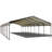 20 Ft. W X 40 Ft. D Carport, Steel Garage Accommodates 2 Vehicles