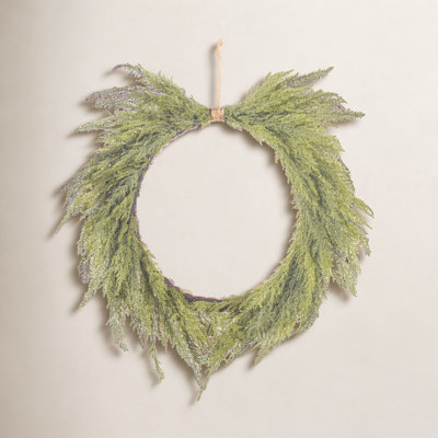 Faux Cedar Polyethylene Plastic Wreath