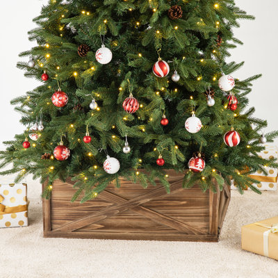Solid Color Wood Tree Collar