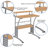 Calles Metal Base Computer Desk-1106206190