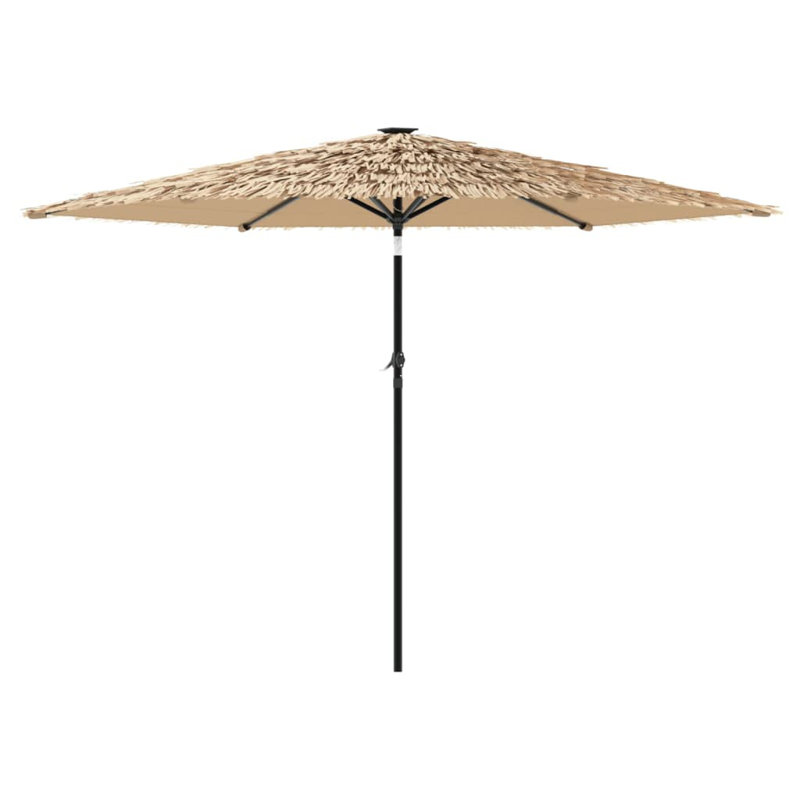 Beach Parasol, Brown, white and pink, 225cm H x 288cm W x 288cm D