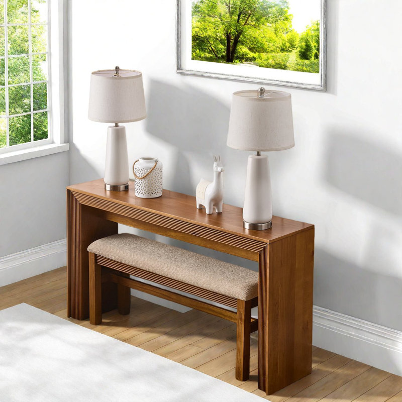 Space Saving Dining Table Sets(must Include Both Table And Chair) Mdf Wood Rustic Kitchen Home
