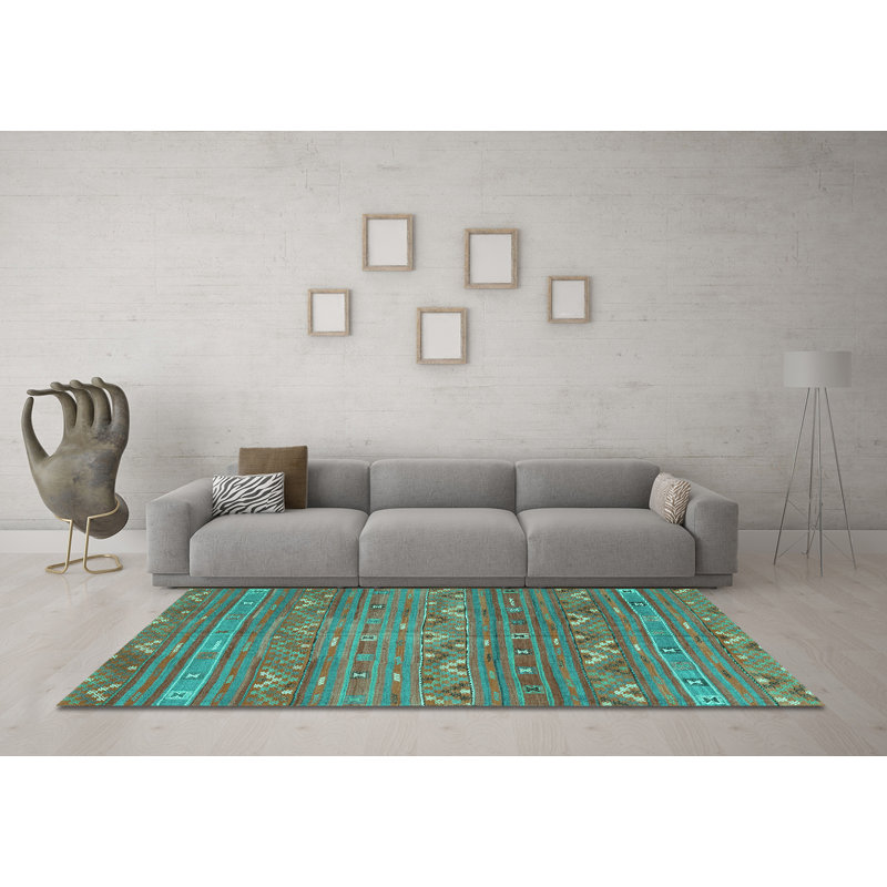 Jarnail Performance Southwestern Indoor Rug, Square 6'