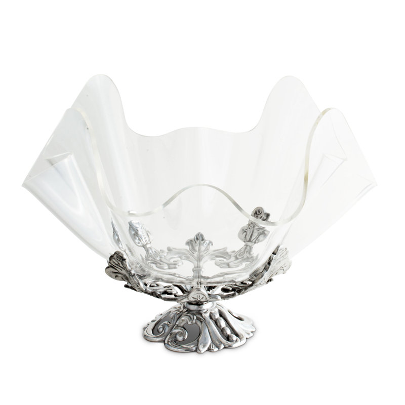Fleur De Lis Fruit Bowl, 14"