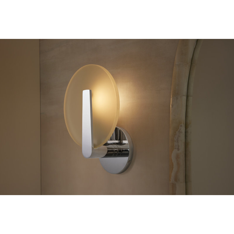 Hint One-Light Sconce, Polished Chrome