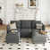 Tomario 5- Piece Upholstered U-Shaped Modular Sectional With Storage