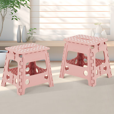 Letyton 1 - Step Plastic Lightweight Folding Step Stool