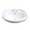 Lavabo de salle de bain mural en porcelaine vitreuse avec trop-plein 15 po Silvi