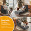 Canapé-lit pliant convertible 3-en-1, fauteuil-lit en velours côtelé, fauteuil-lit avec support pour le dos, peu encombrant et sans assemblage-851804100