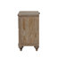 Lit très grand en chêne rustique de style oriental avec 2 tables de chevet, bois massif, pieds uniques et tête de lit tapissier pour une élégance traditionnelle-1295969286