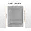 Premium Reversible Duvet Cover Set with Zipper Closure and Corner Ties-122463995