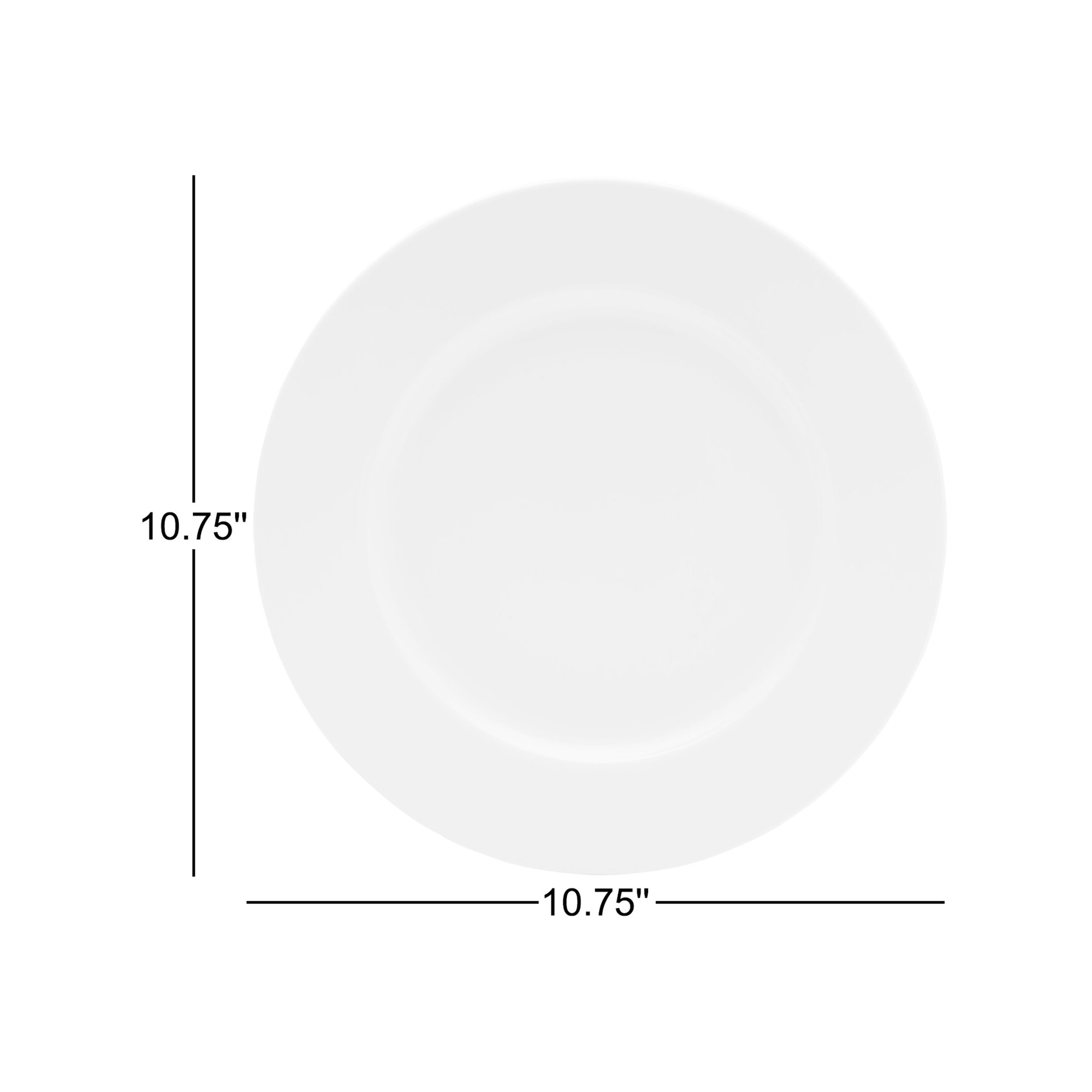 Fitz and Floyd Everyday White Classic Rim Dinner Plate